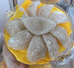 YẾN TINH CHẾ ĐẦY 2 MẶT SỢI (100Gr)精製滿雙面條及肚條燕盞