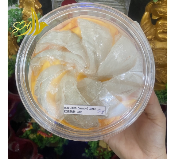 RÚT LÔNG KHÔ LOẠI 2 (50Gr) 乾挑燕盞 - L2級 