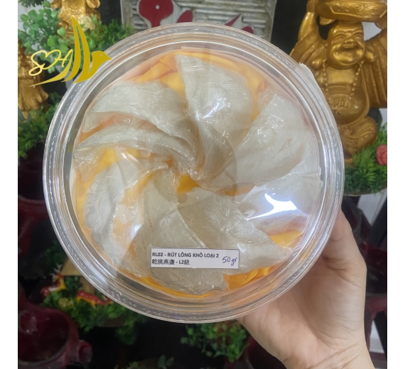 RÚT LÔNG KHÔ LOẠI 2 (50Gr) 乾挑燕盞 - L2級 