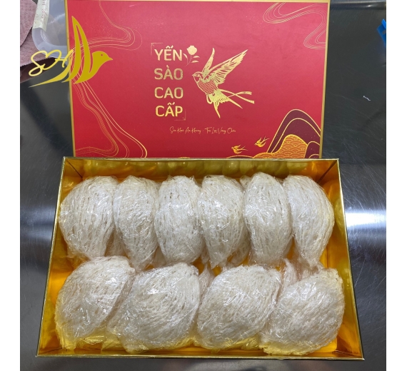 HỘP QUÀ RÚT LÔNG XƯƠNG SỢI TAI (300Gr) 100%全條燕盞