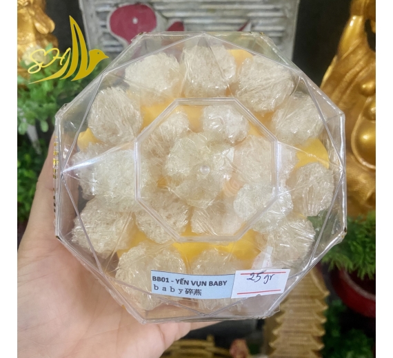 YẾN BABY XƠ MƯỚP(25Gr) 粒型肚燕
