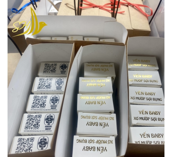 YẾN BABY XƠ MƯỚP HỘP QUÀ 10 PCS  (15 GR) 肚條粒碎燕    