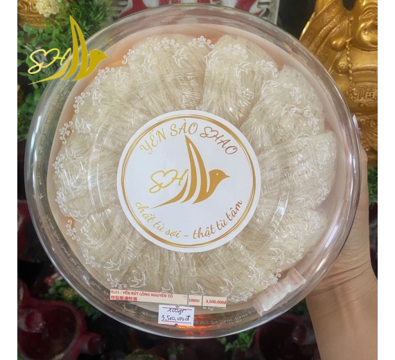 YẾN RÚT LÔNG NGUYÊN TỔ (100gr) 精製整盞特選