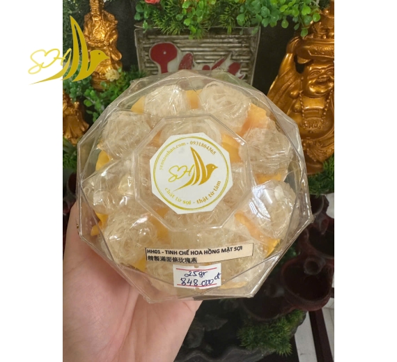 YẾN TINH CHẾ HOA HỒNG (25Gr)精製滿面條玫瑰燕 